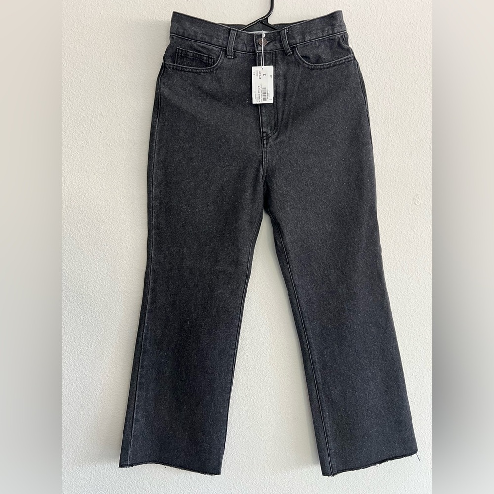 Atmos Cut Denim Pants Black